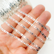 Sterling Silver Flat Marina Chains